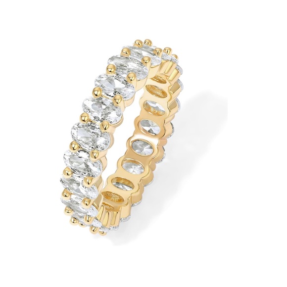Nordstrom Jewelry - Nordstrom Gold Eternity Ring with Gemstones
